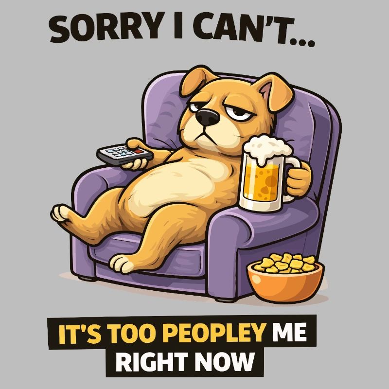 Chill Dog Sofa Bier Meme
