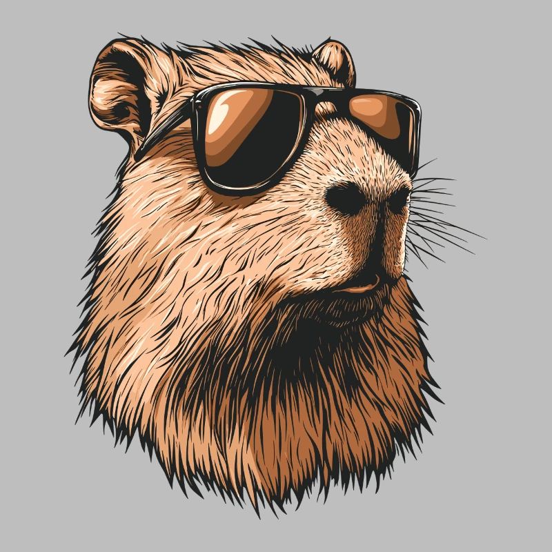 Capybara mit Sonnenbrille 