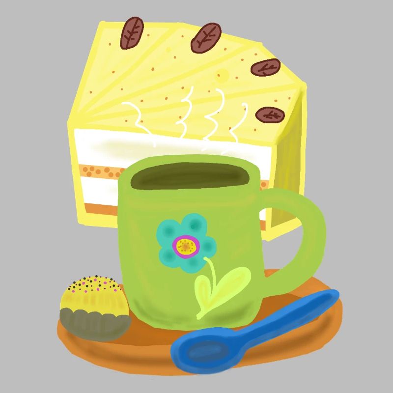Torte Kuchen Kaffee Kaffeetasse Geburtstag
