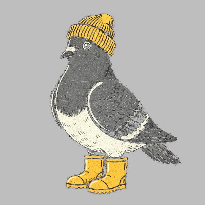 Penguin with hat and boots
