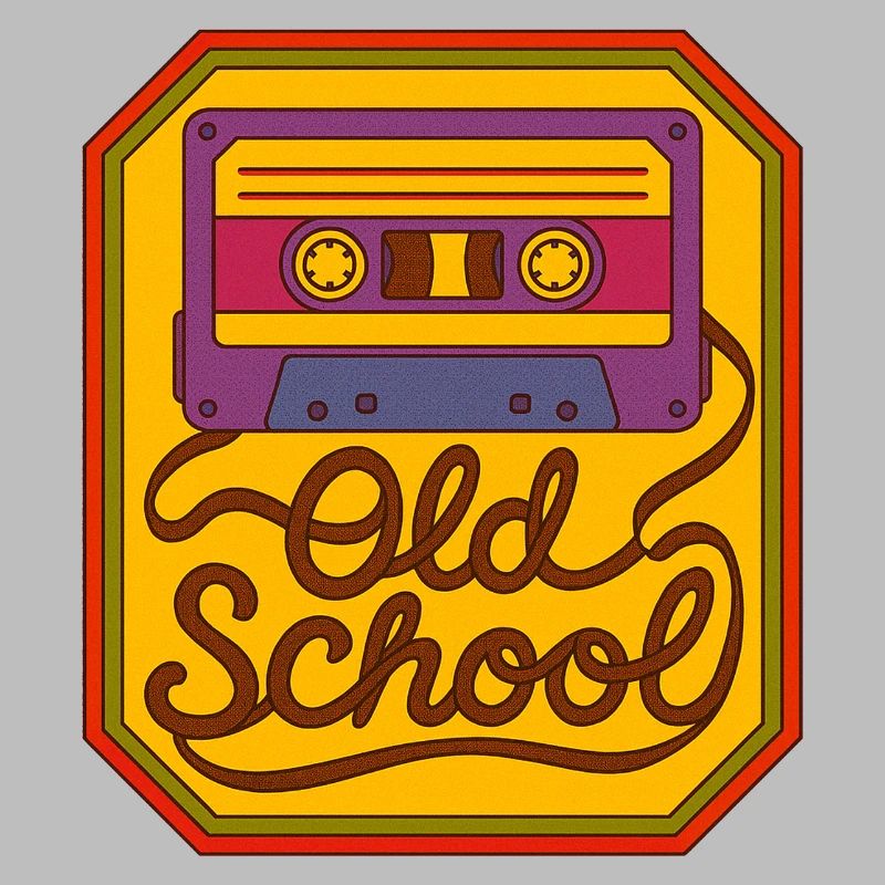 Old School Kassetten-Retro-Patch