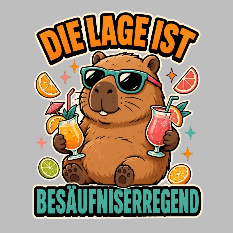 Capybara Cocktail Spruch