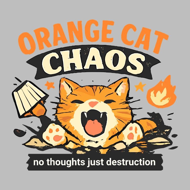 Orange Katze Cat Comic Funny Vintage
