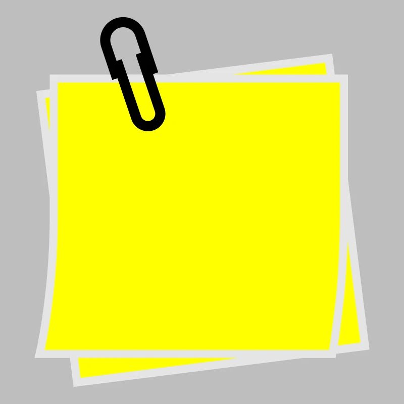 Postit | Zettel | gelber Zettel | Sticker |