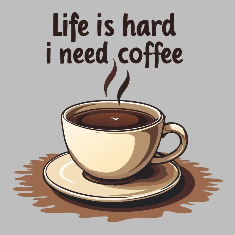 Coffee cup with text motivation