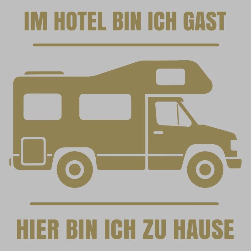 Cooler Dauercamper Spruch Wohnmobil Zuhause