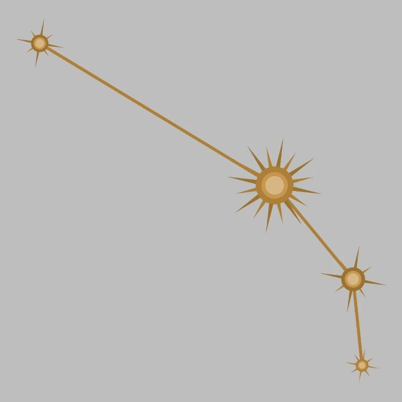 Stern Konstellation Widder Sternzeichen Sternzeichen Golden