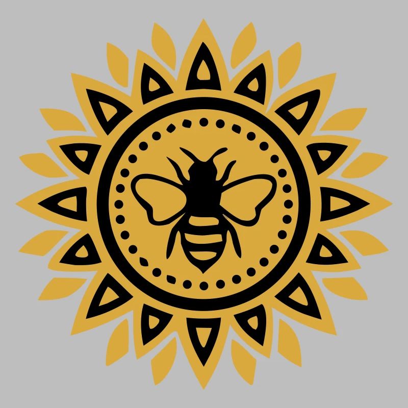 Mandala Bee Boho Yoga Beekeeping Bees