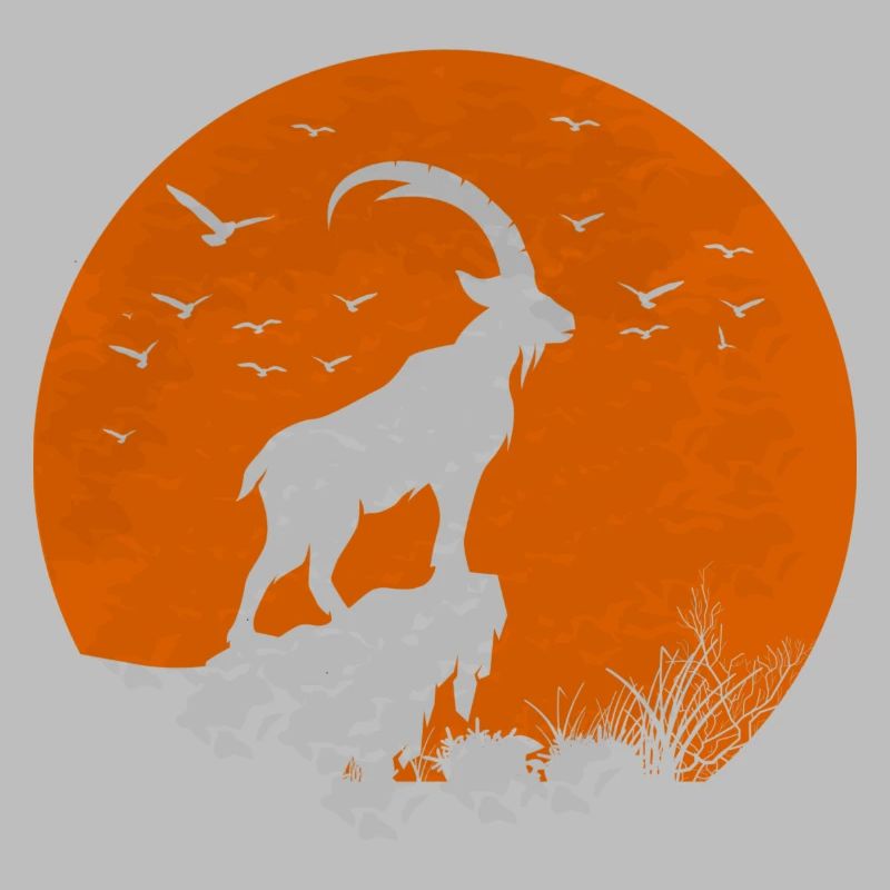 Mondroter Steinbock