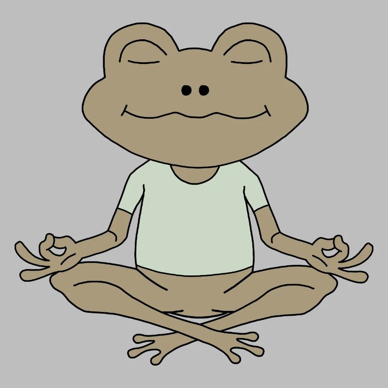 ZenFrosch Meditationsfigur