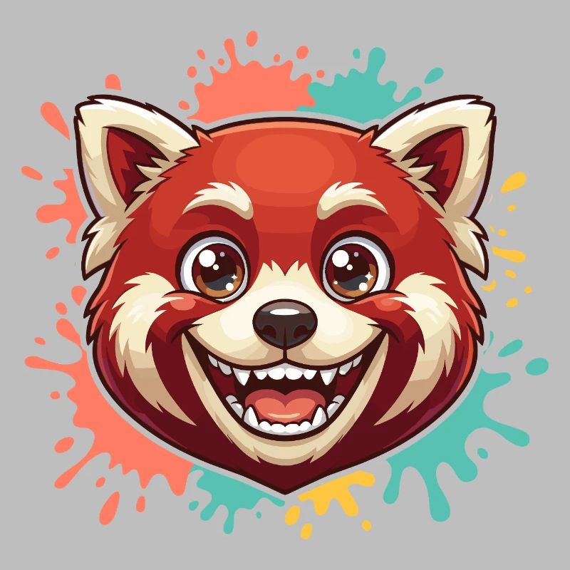 Roter Panda Spritzer