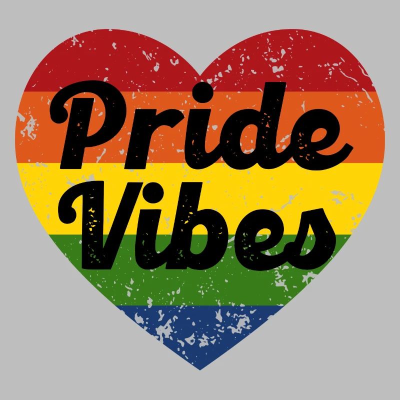 Pride Vibes Heart Design