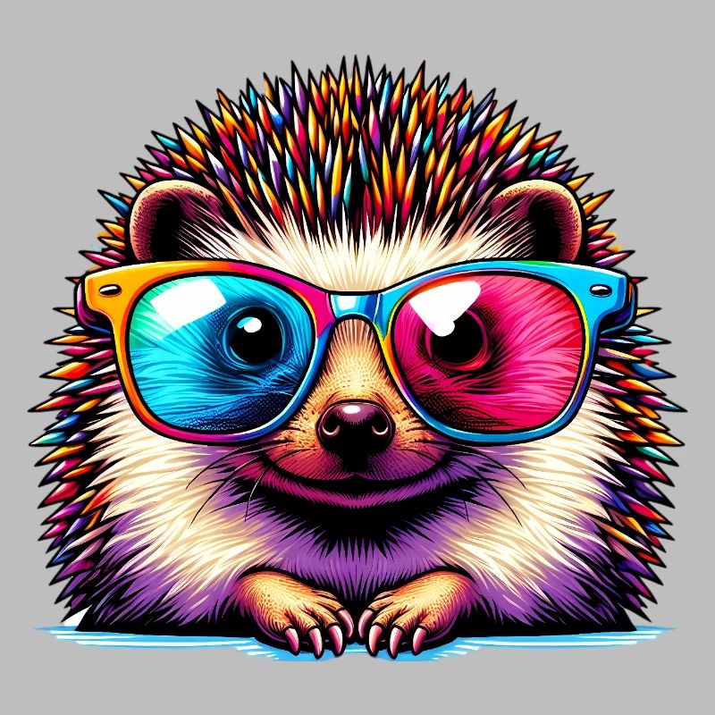 Igel mit Sonnenbrille