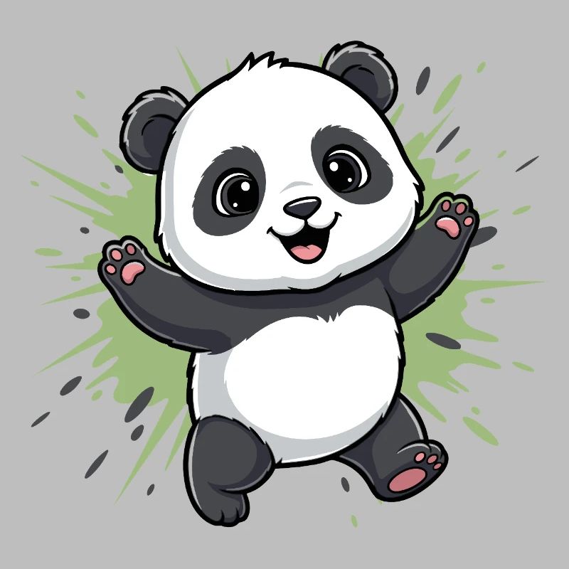 Kuschelpanda Spritz Hintergrund
