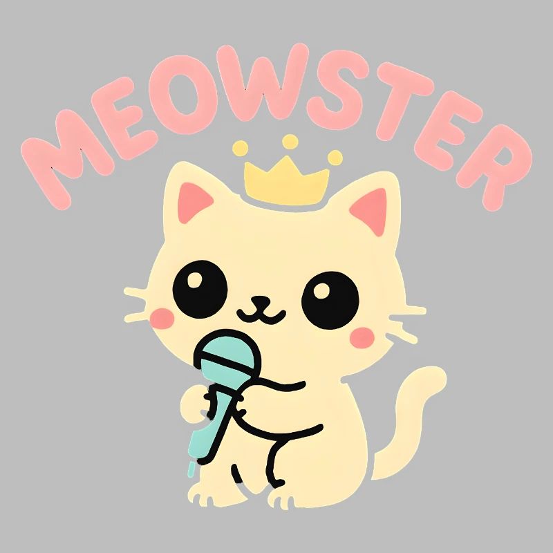 Meowster Crowned Micro Mascot