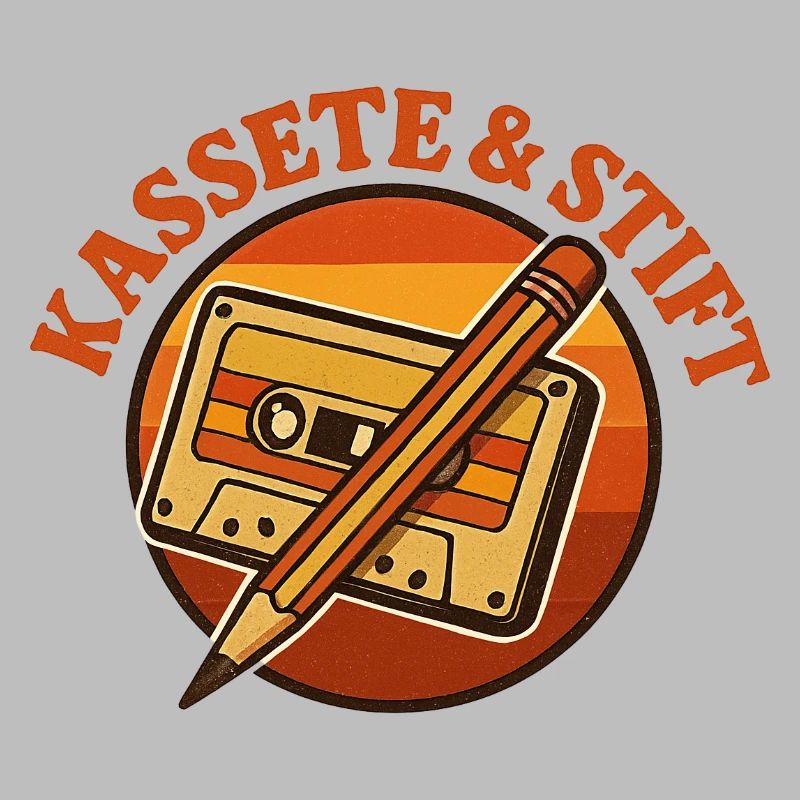 Cassette et Crayon rétro