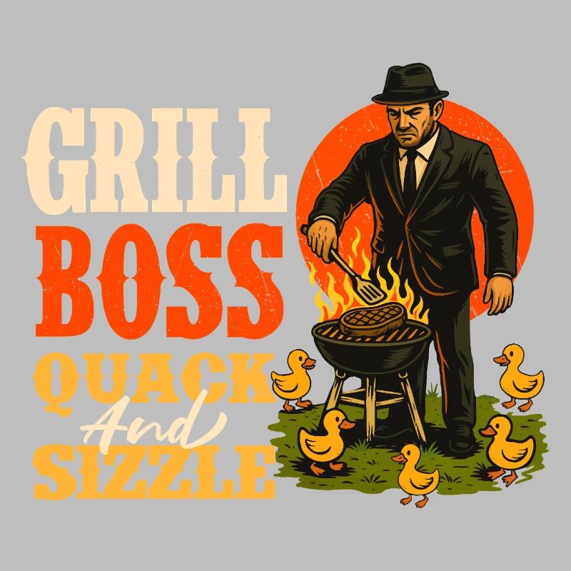 Grill Chef Coincer Et Grésiller Humour Drôle BBQ