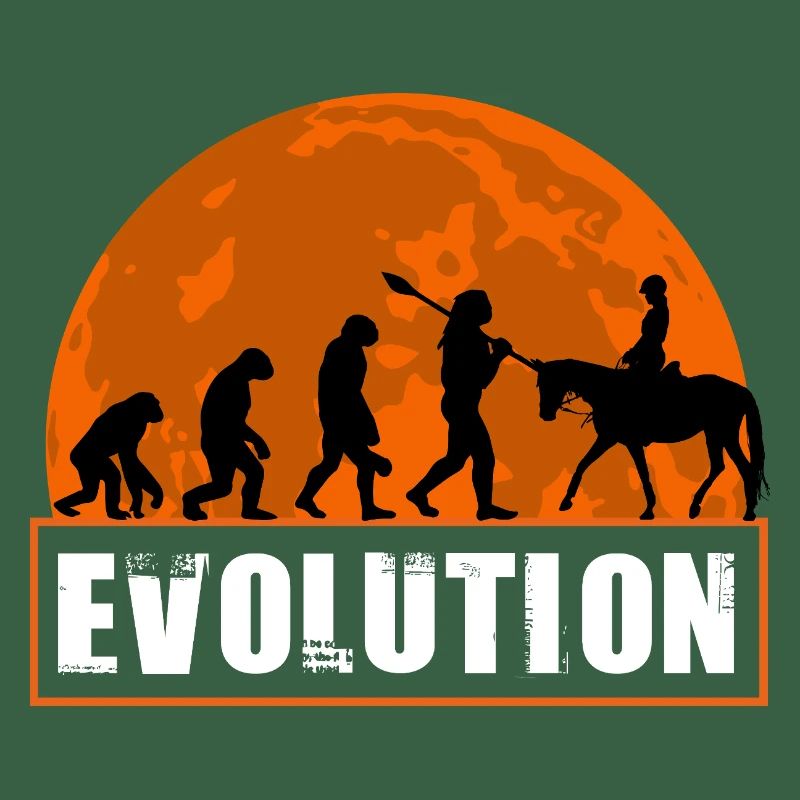 Evolution des Menschen Reitkunst