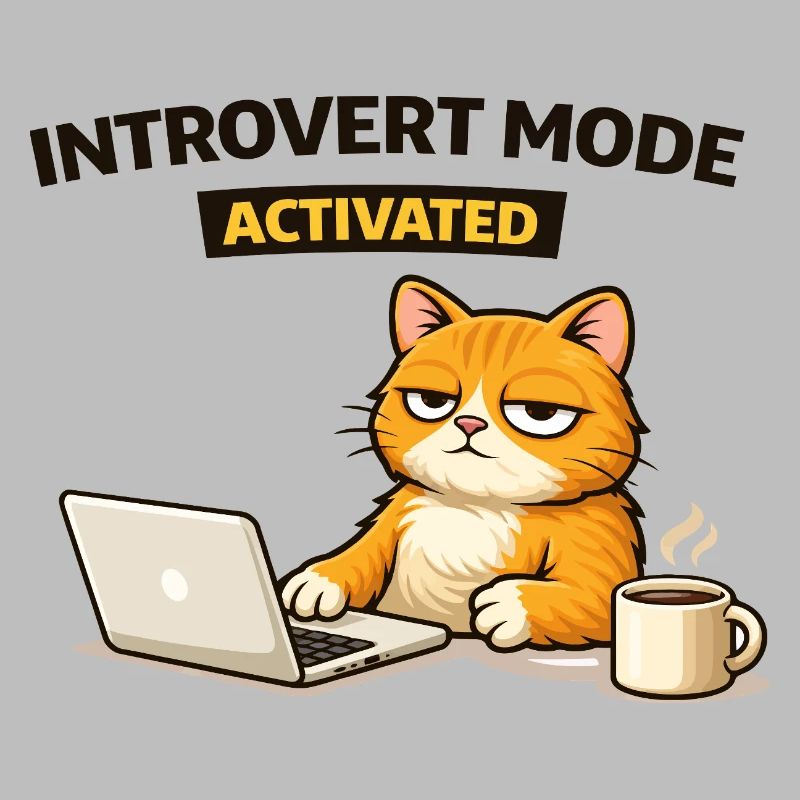Chat activé en mode introverti