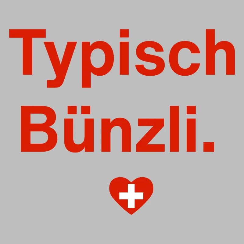 Typisch Bünzli. – Schweizer Minimal-Design