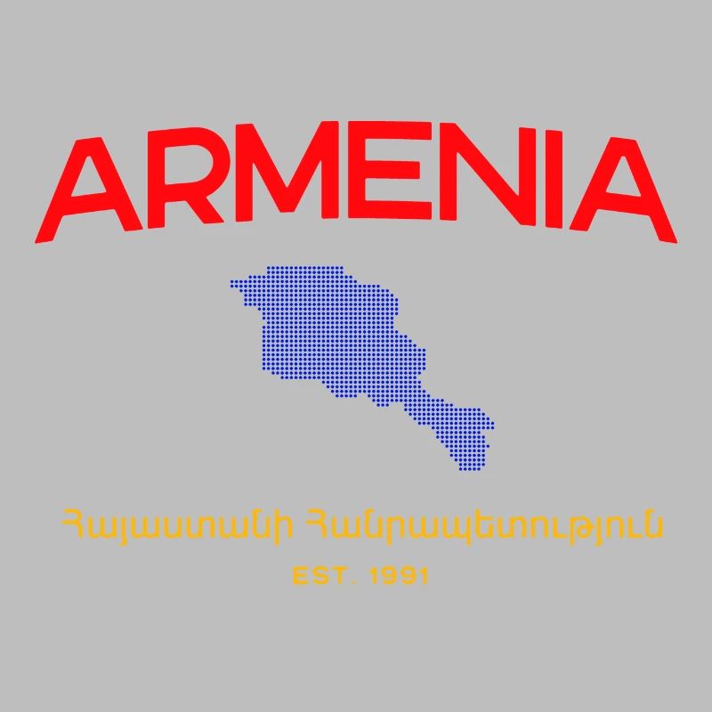 Armenia Map Script Emblem