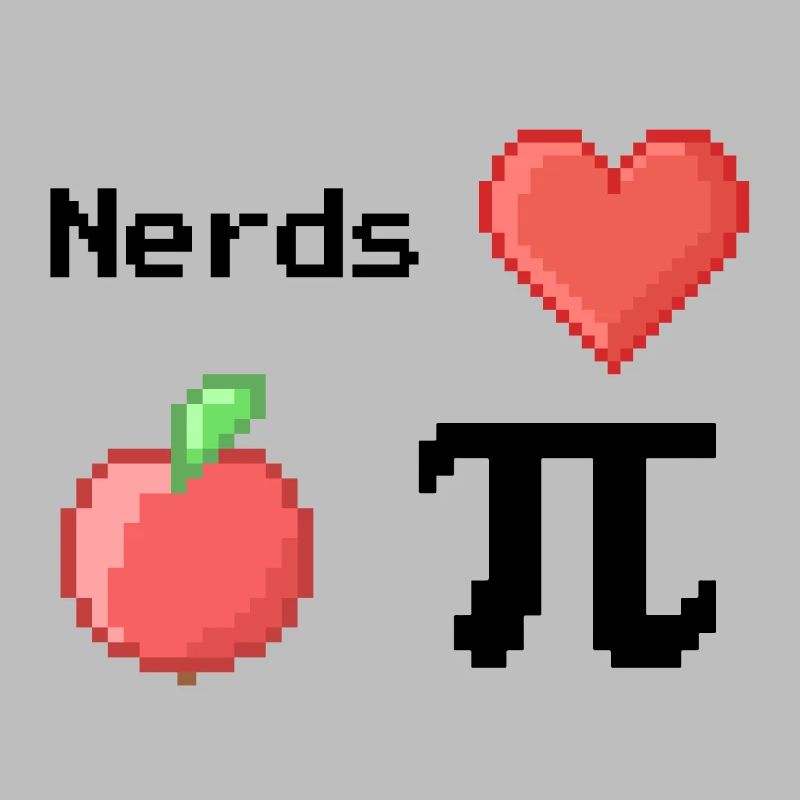 Les nerds adorent Apple Pi Pi Dictons Math S Pixel