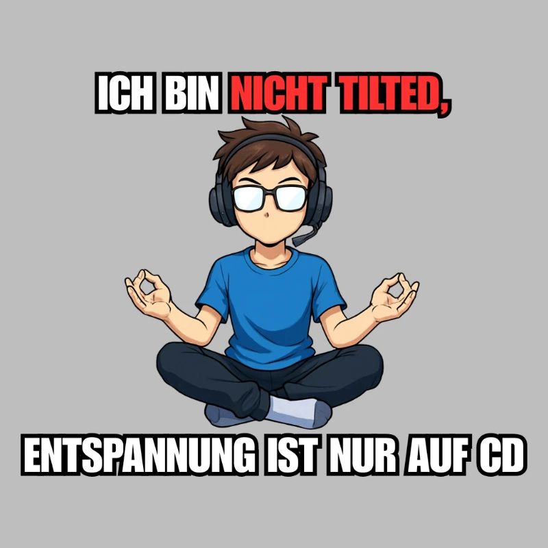 Non Tilted Gamer Saying Design