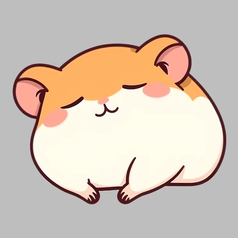 Sleeping hamster