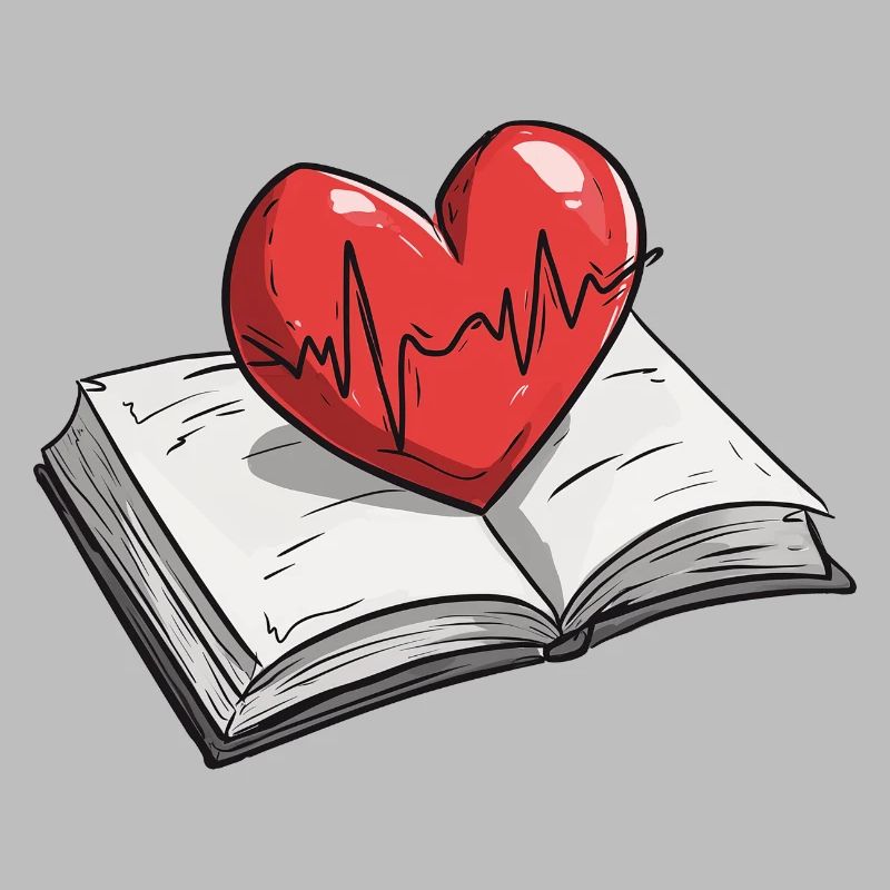 Beating Heart Shaped Book Pulse Design