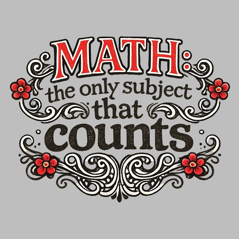 Math Counts: Ornate Quote Tee