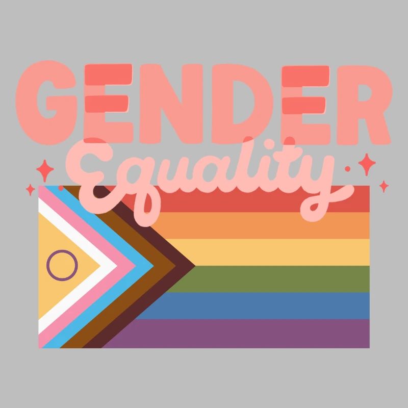 Gender Equality Pride Flag Statement Design CSD