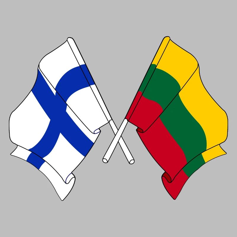 Drapeau Finlande, Drapeau Lituanie