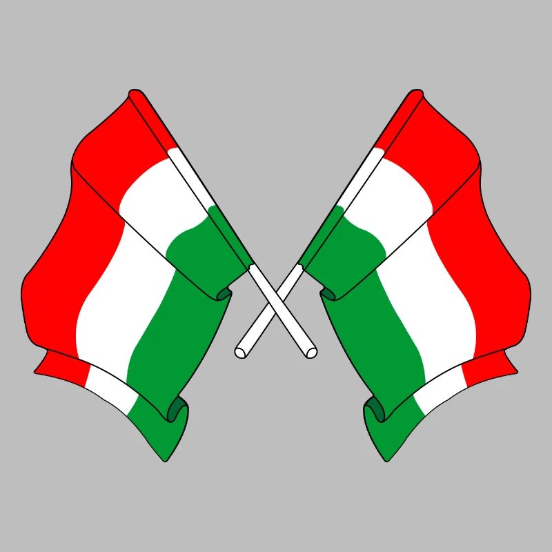 Two flags Hungary