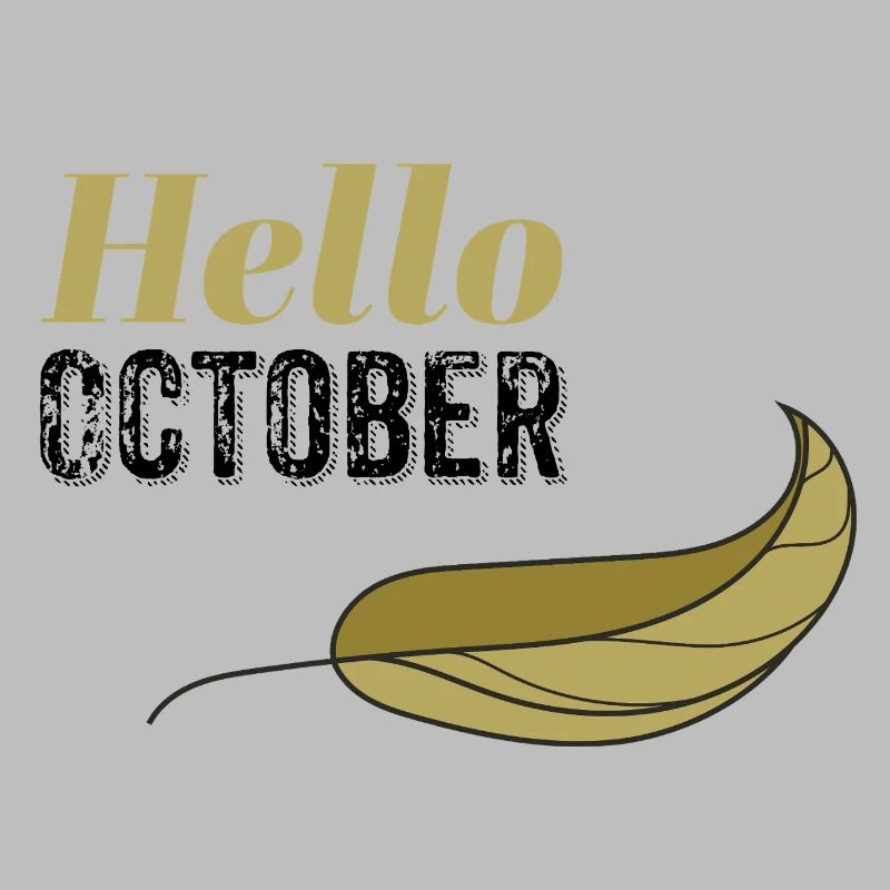 October Golden Hello Leaf Design