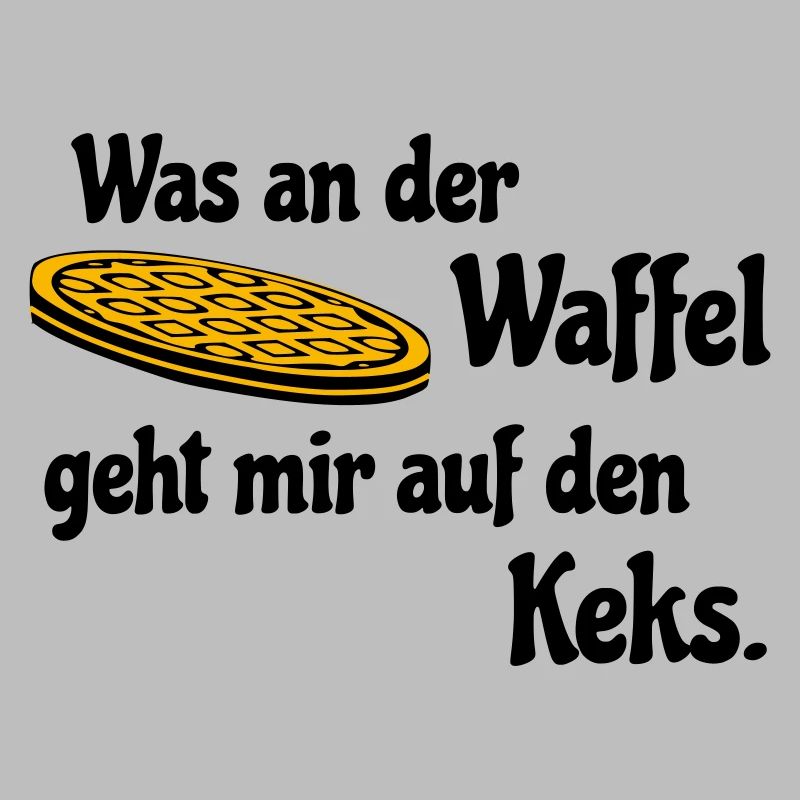 Waffle on biscuit