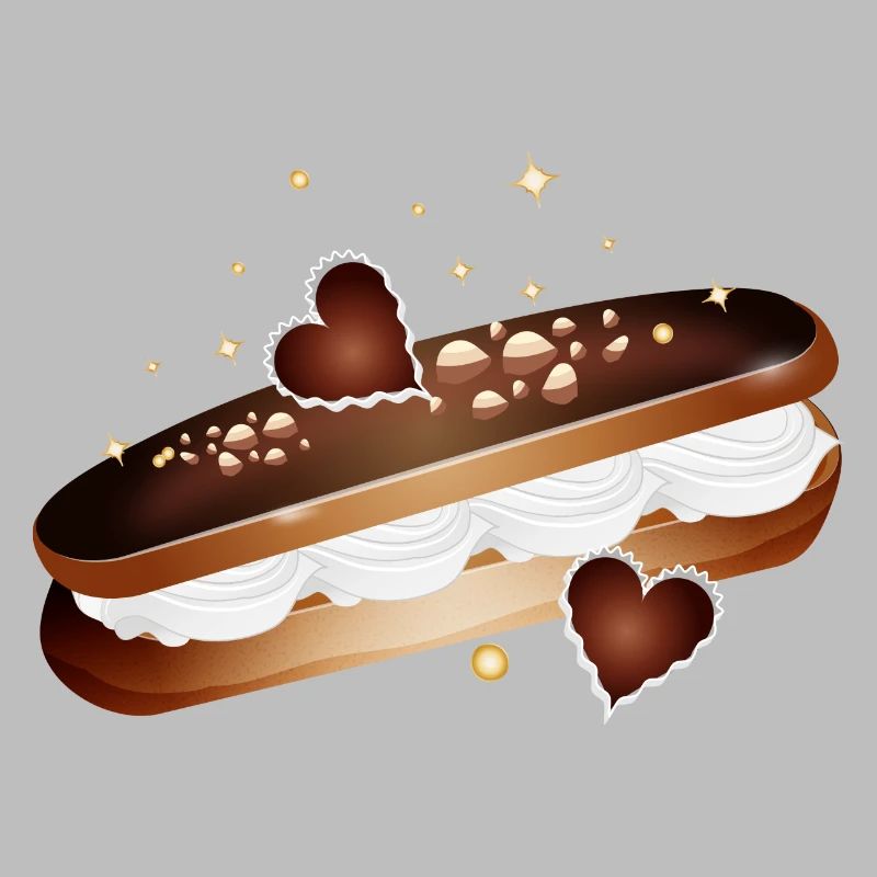 Illustration d’un éclair rempli de cœurs