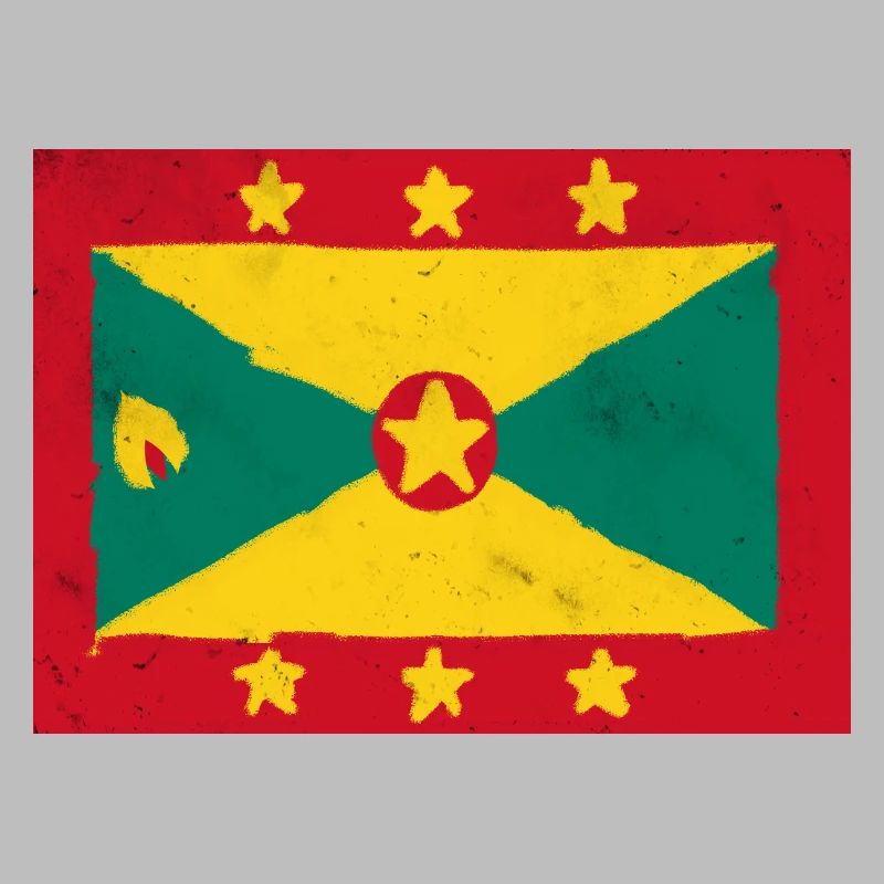 Drapeau de Grenade – Île colorée