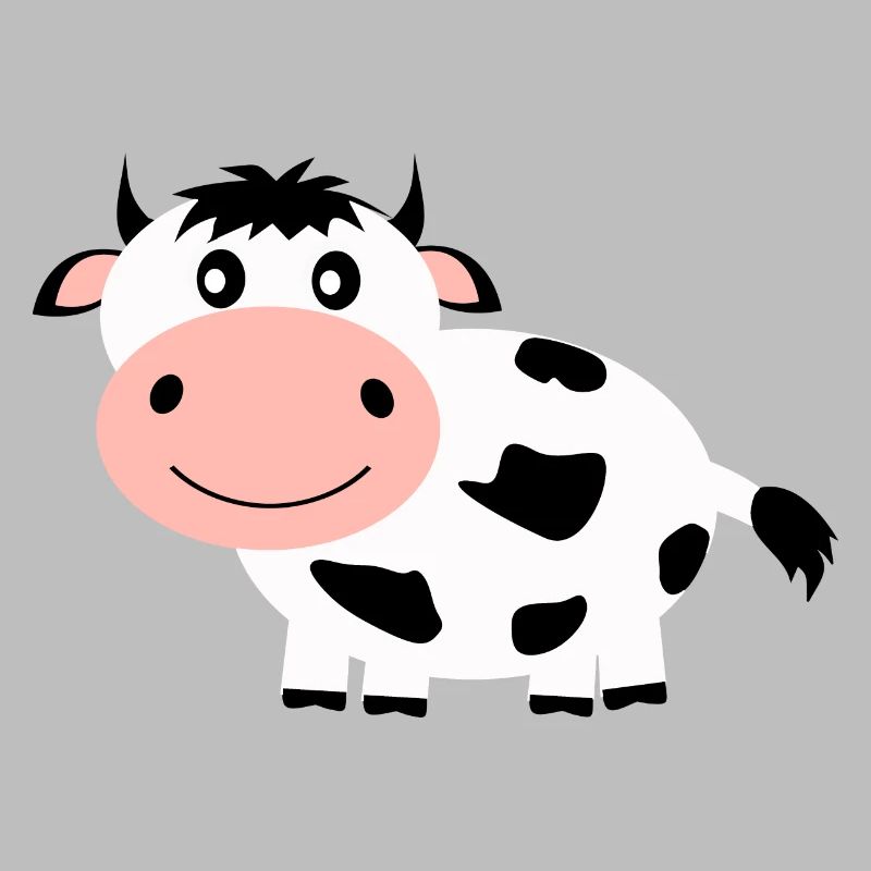 Cow black and white comic