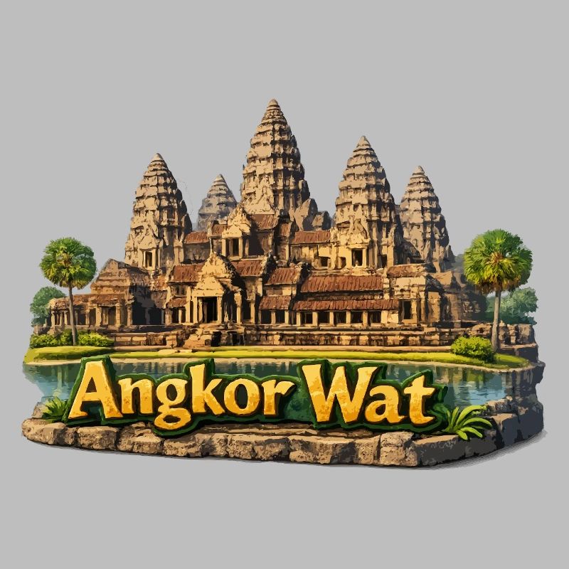 Angkor Wat : complexe du temple aux couleurs du sable