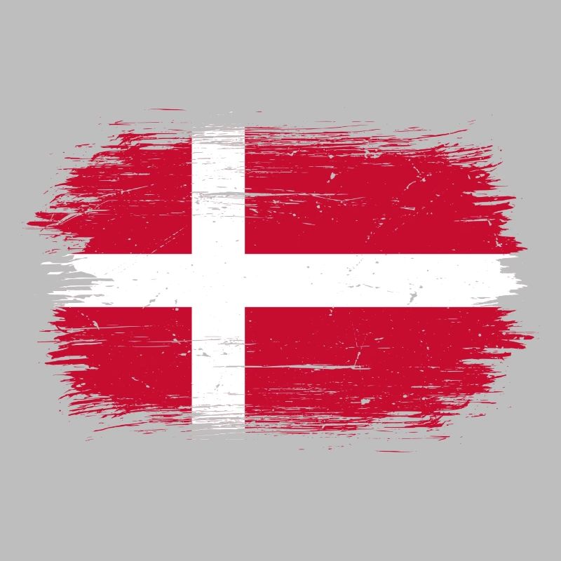 Conception du drapeau pinceau Grunge Dannebrog