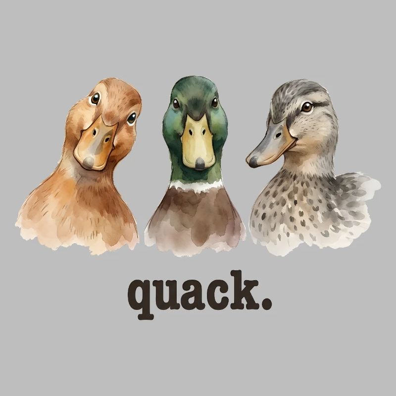 Duck Quacking Funny Duck Lover Croaking