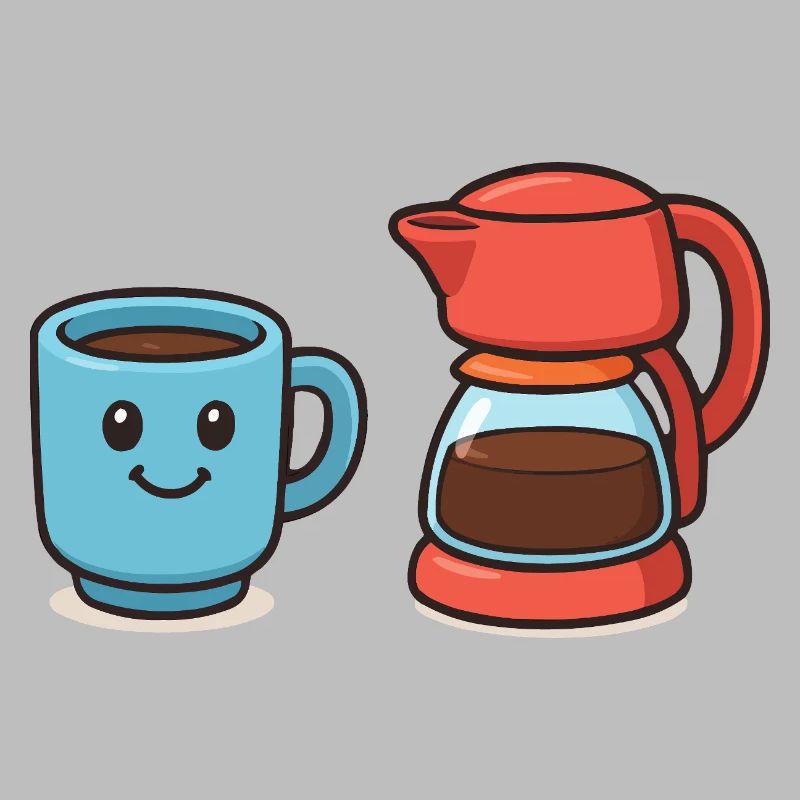 Coffee Cup Coffee Pot