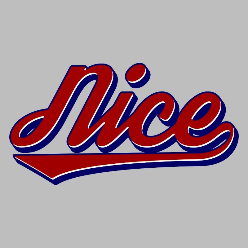 Style de logo rétro Nice Script