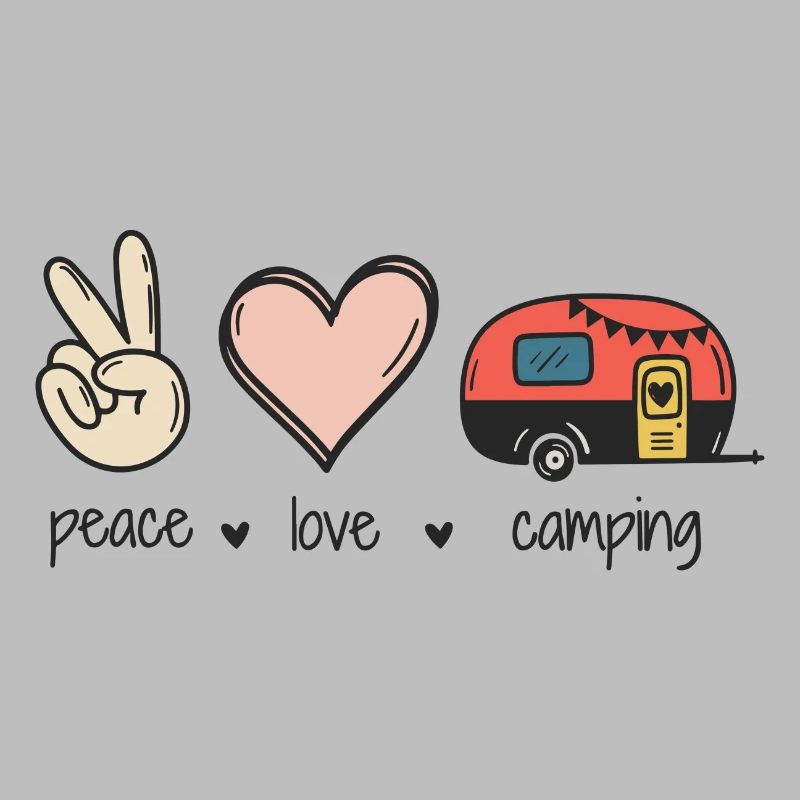 Frieden Liebe Camping