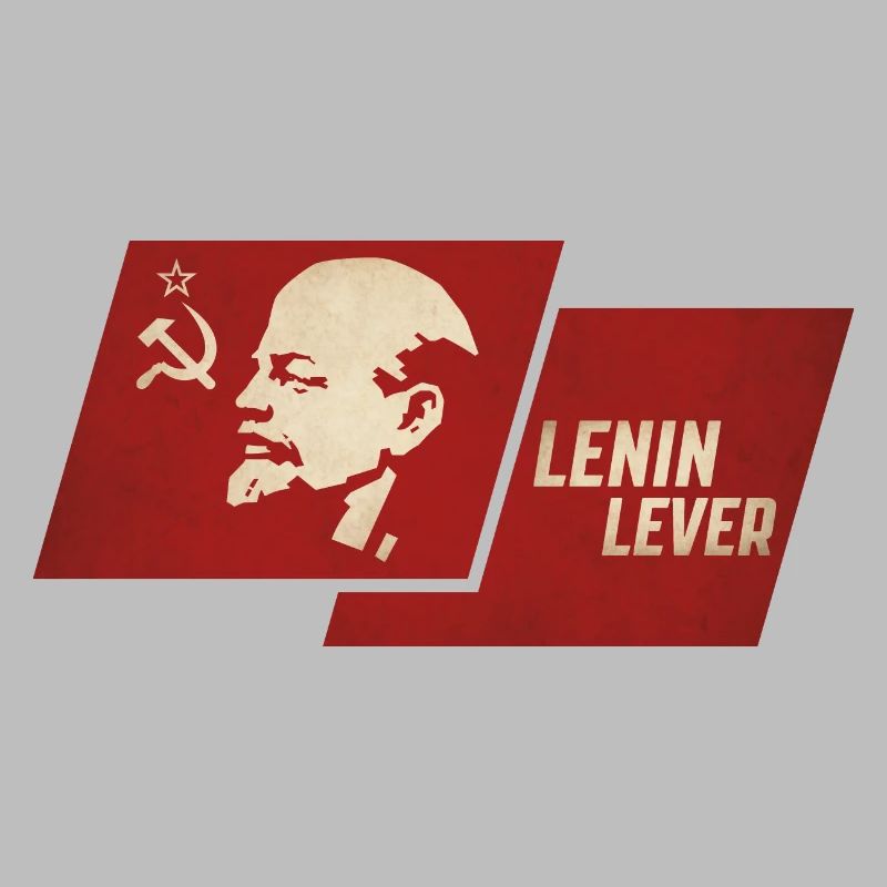 Drapeau à levier de Lénine