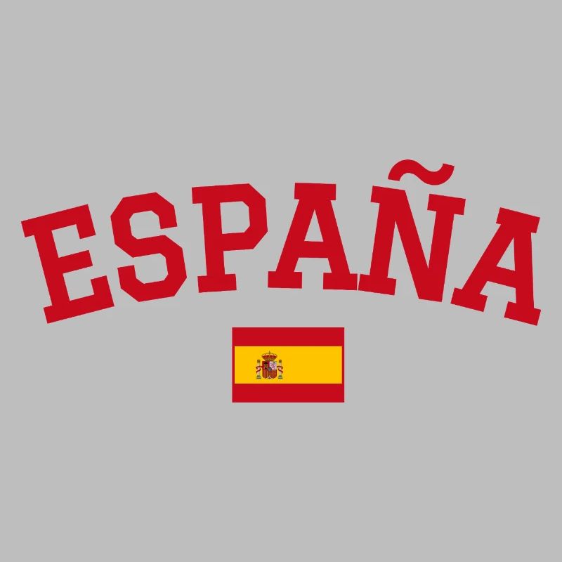 Drapeau espagnol : dessin rouge