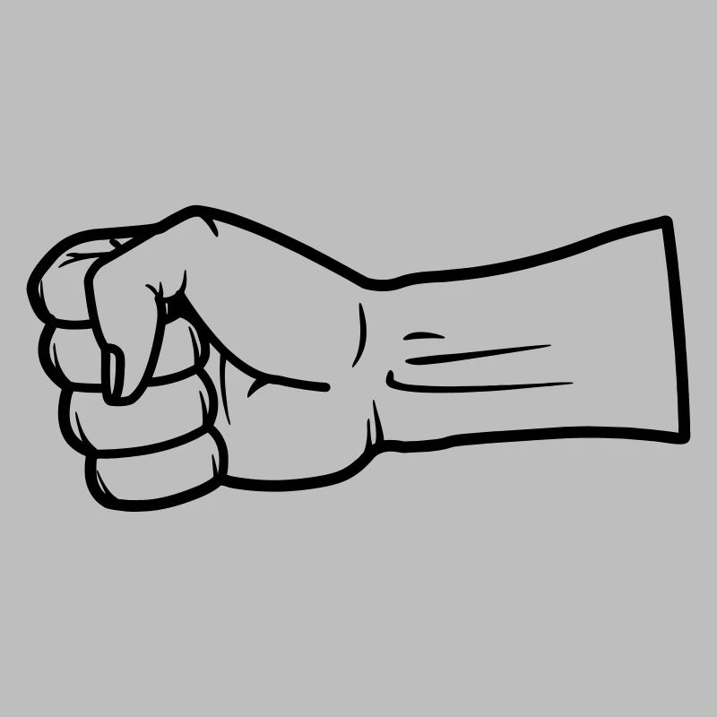 Fist hand vector