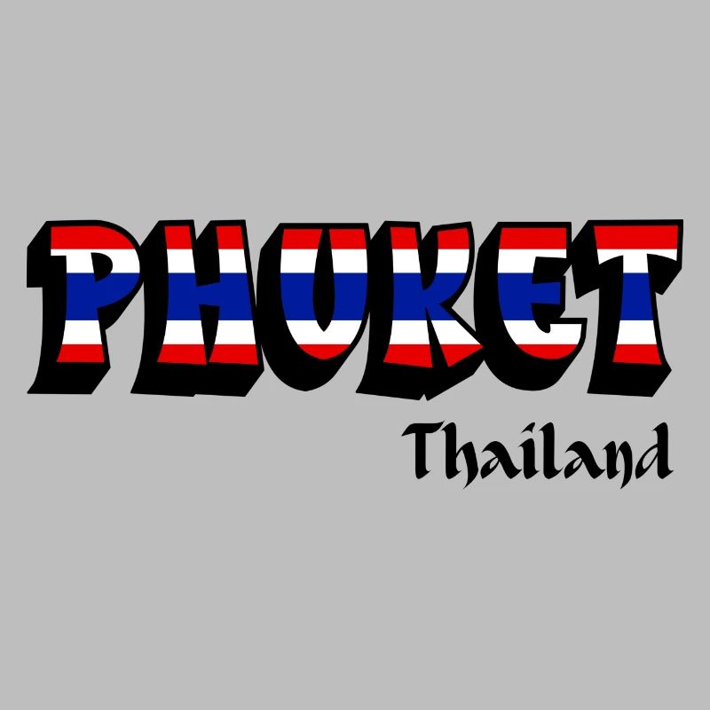 Design du drapeau de la Thaïlande à Phuket