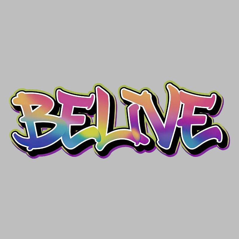 BELIVE Graffiti Rainbow