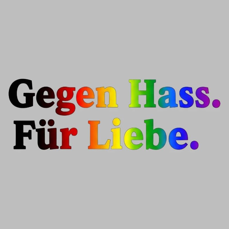 Against hate, for love – rainbow